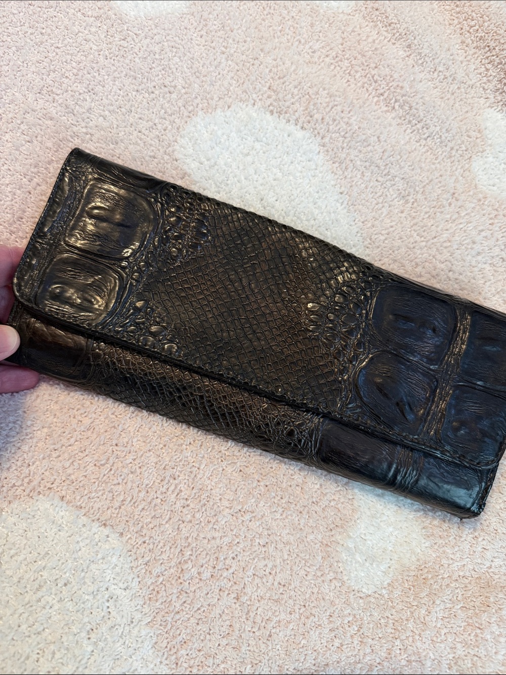 Vtg BeBe Faux Croc Wallet Never Used